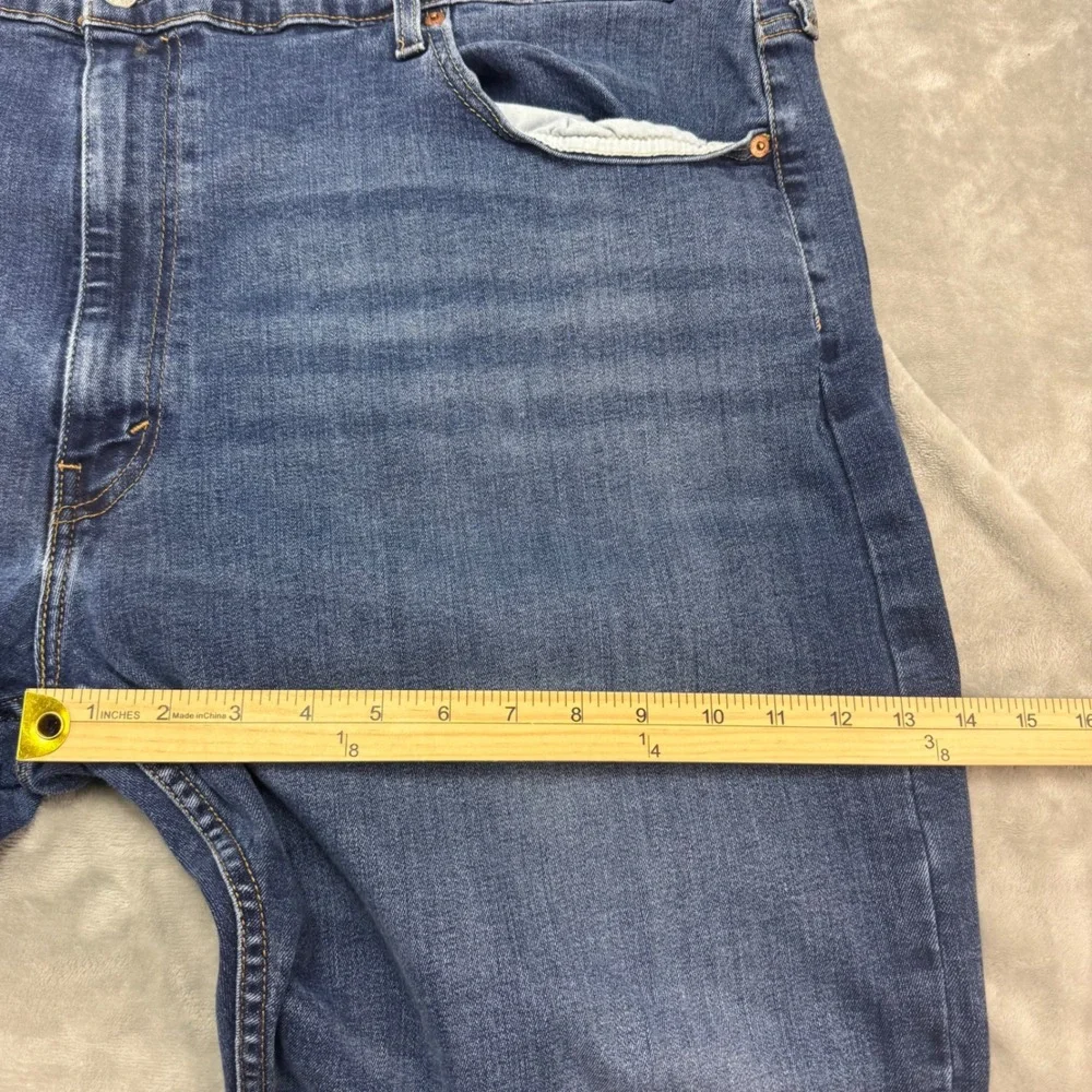 Levi's 502 Mens Jeans 48x30 (48x26) Blue Regular Fit Straight‎ Leg Denim Pants